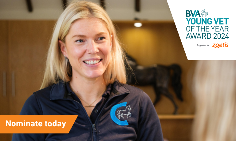 Do you know an inspirational early career vet? Nominations open for BVA’s Young Vet of the Year 2024    Listing Image